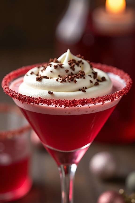 festive luxurious holiday cocktail