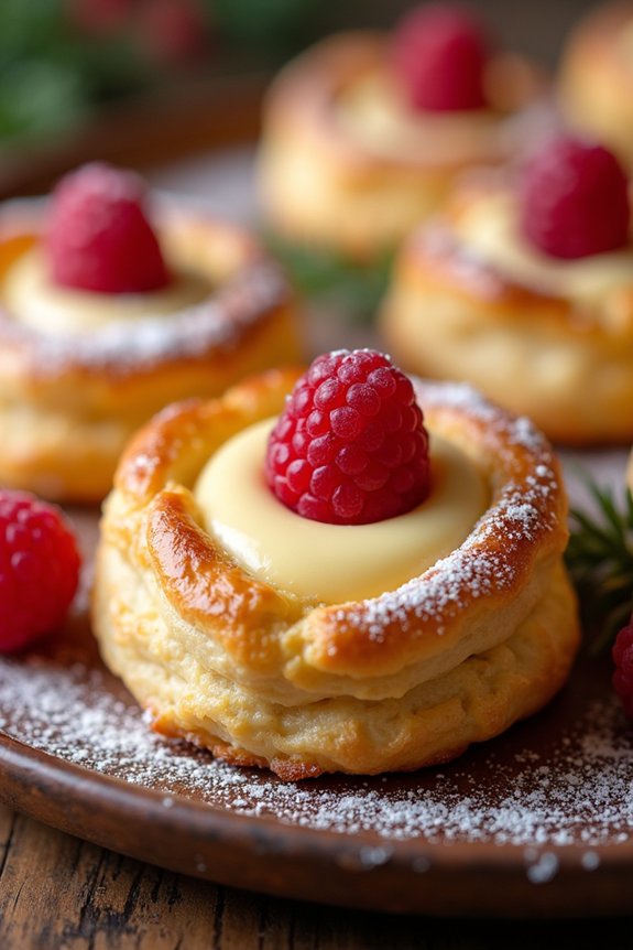 festive mini cheese danishes
