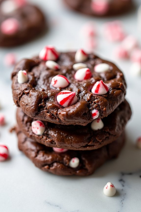 festive no bake chocolate cookies