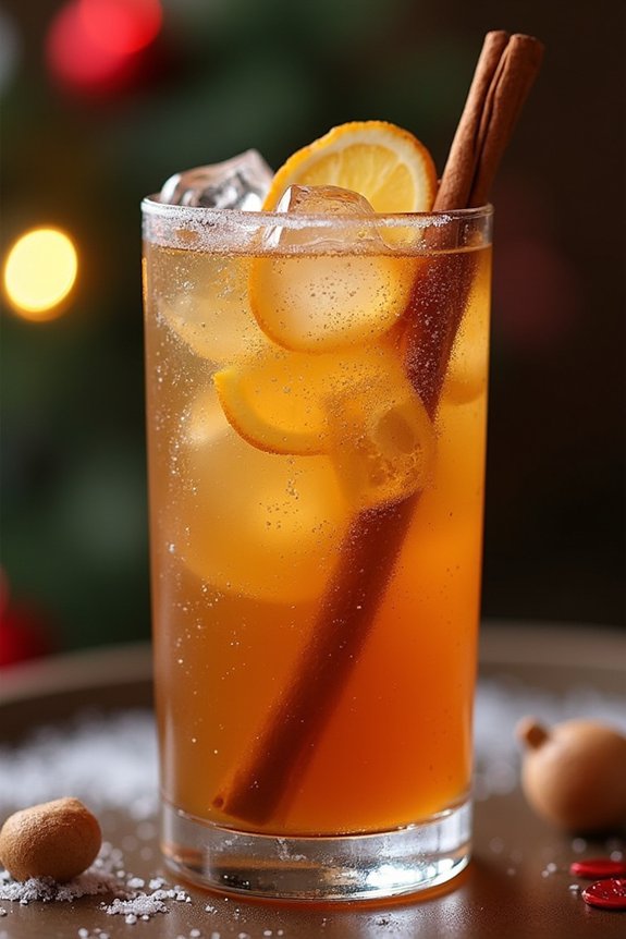 festive non alcoholic gingerbread mocktail