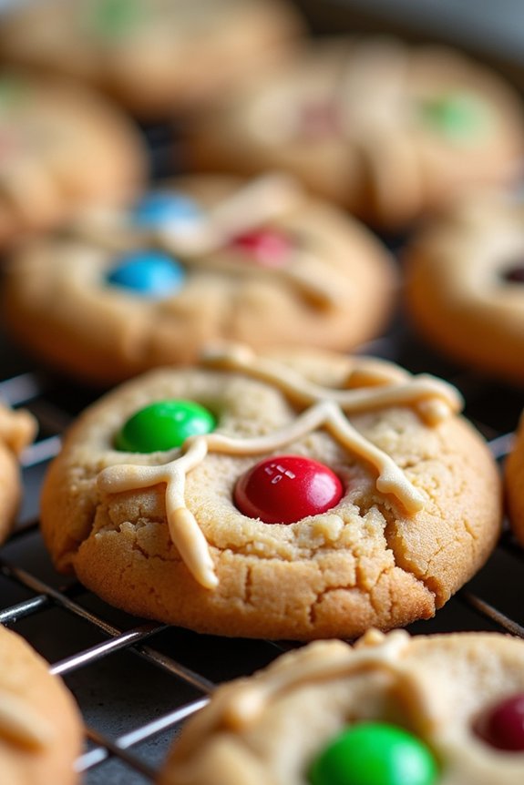 festive peanut butter cookies