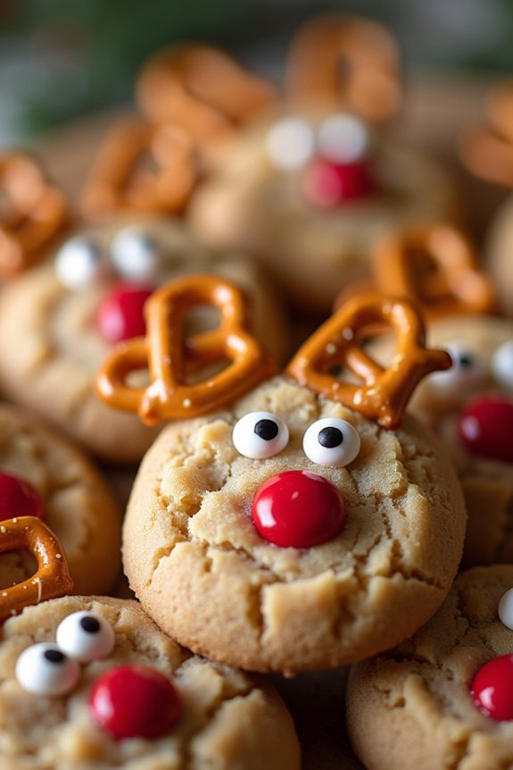 festive peanut butter cookies