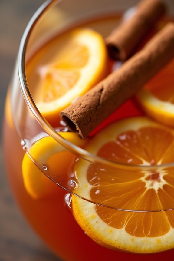 festive pear cinnamon beverage