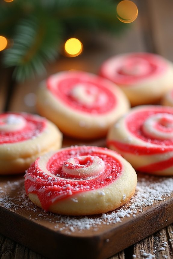 festive peppermint candy cookies
