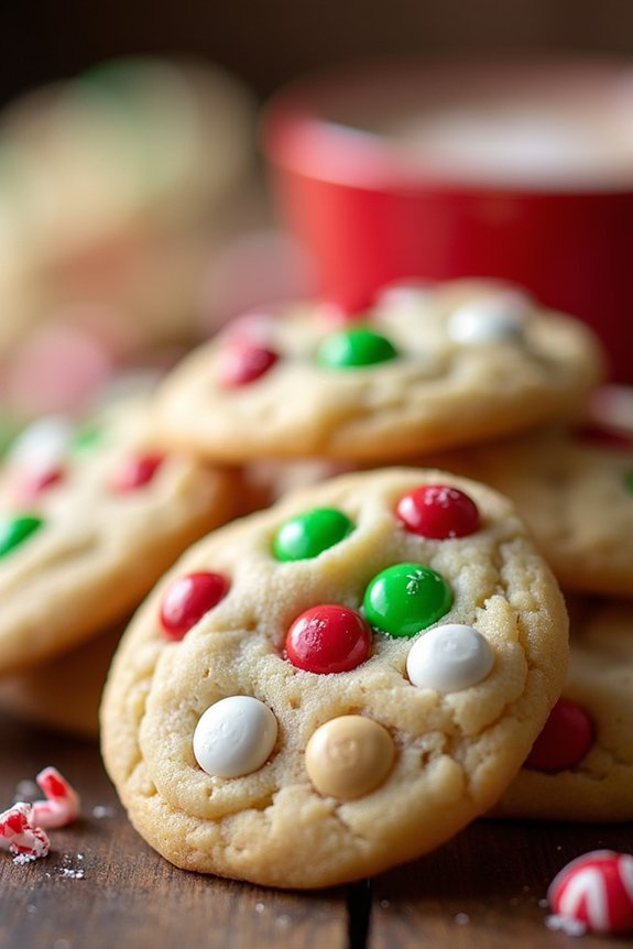 festive peppermint candy cookies