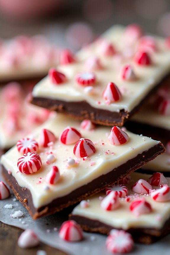 festive peppermint chocolate treat