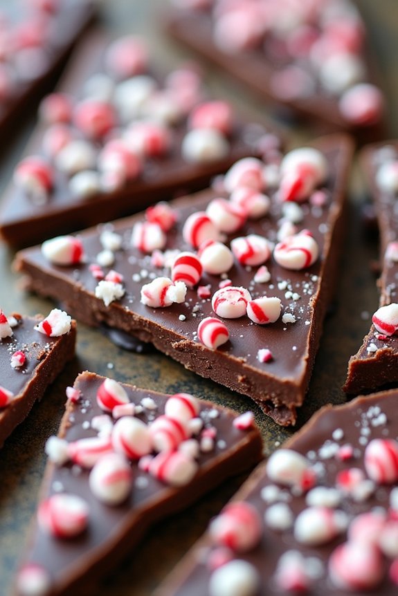 festive peppermint chocolate treat