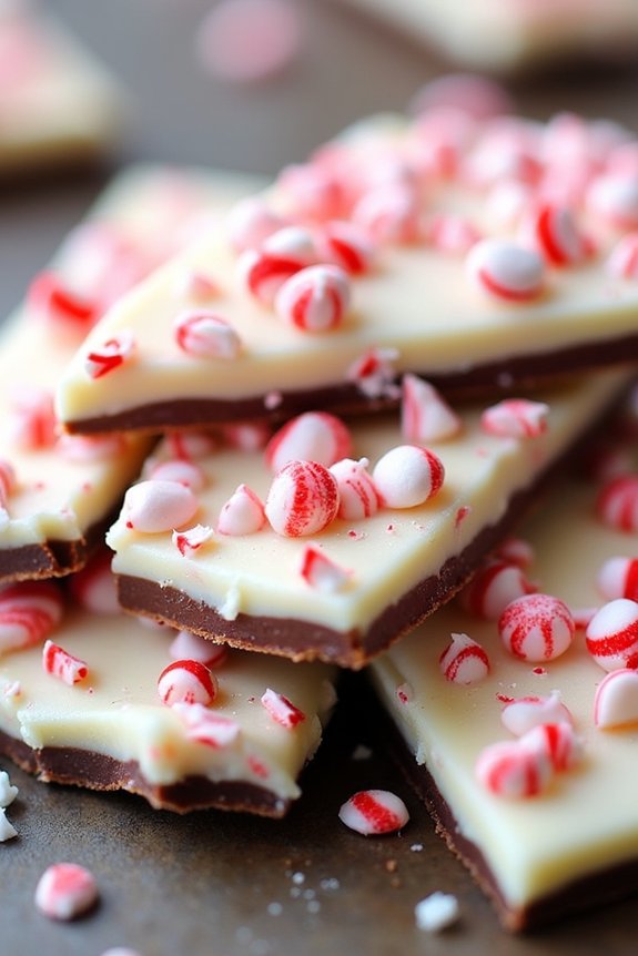festive peppermint chocolate treat