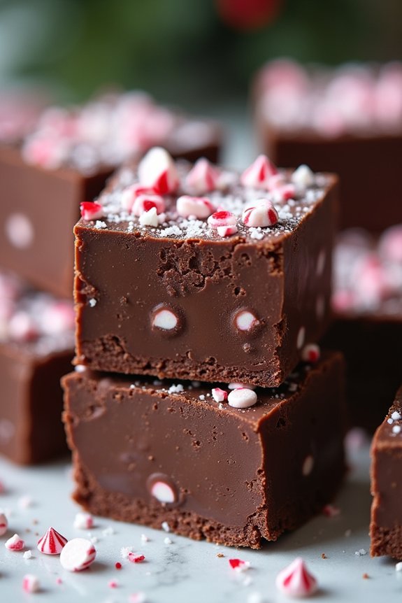 festive peppermint chocolate treat