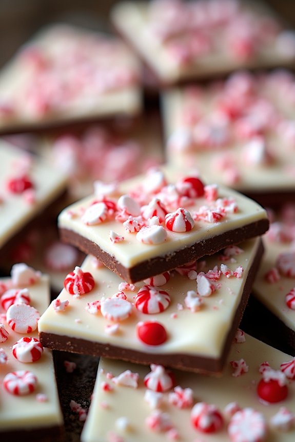 festive peppermint chocolate treat