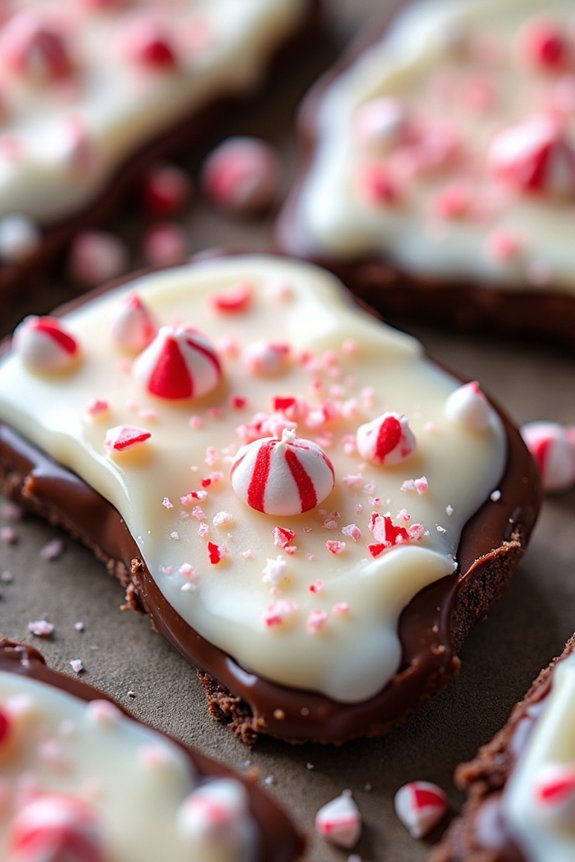 festive peppermint chocolate treat