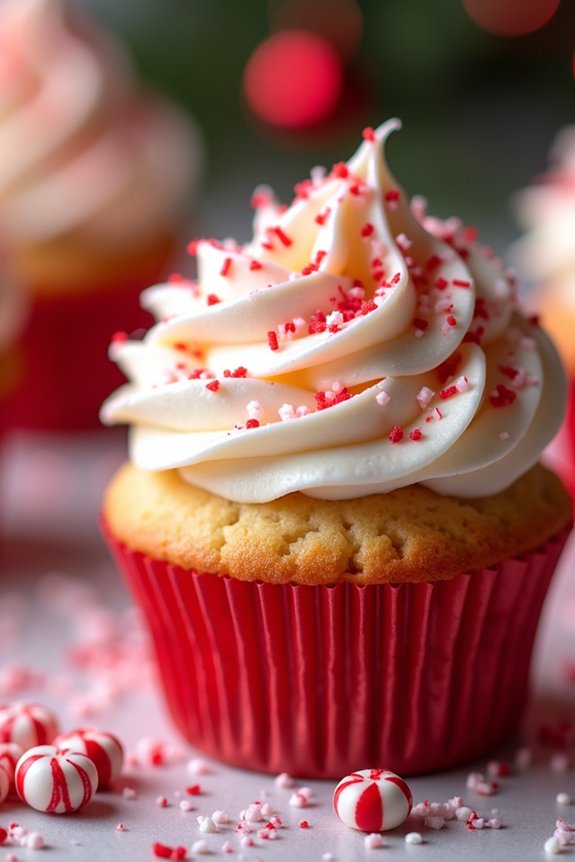 festive peppermint cupcake recipe