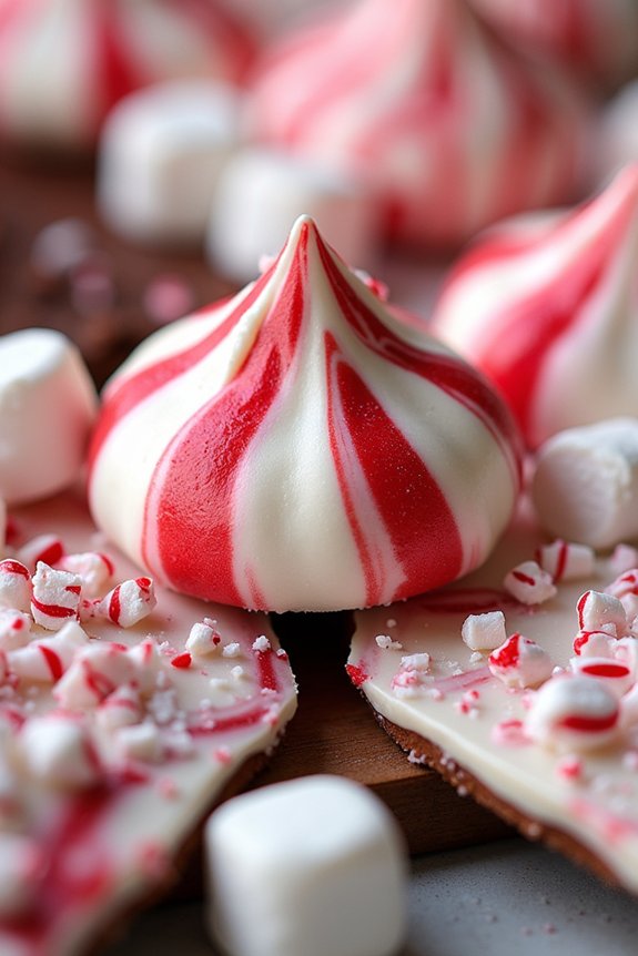 festive peppermint dessert platter