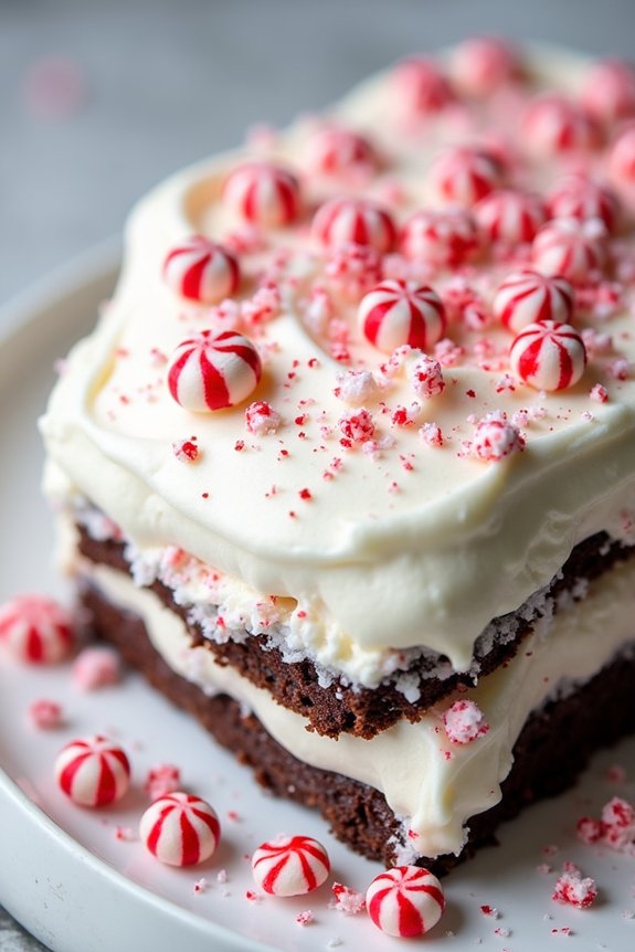 festive peppermint icebox cake