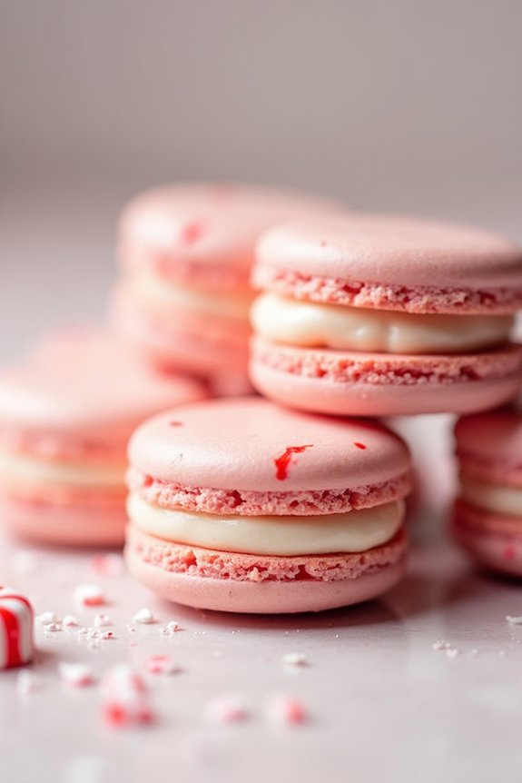 festive peppermint macaron recipe