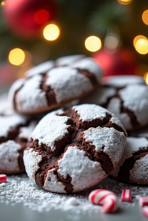 festive peppermint mocha cookies