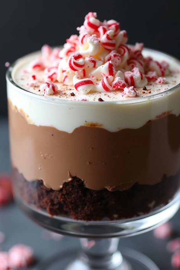 festive peppermint mocha dessert