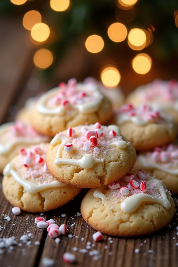festive peppermint sugar cookies