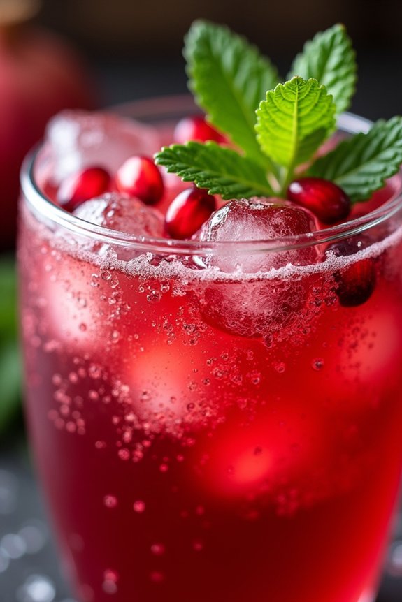 festive pomegranate cocktail recipe