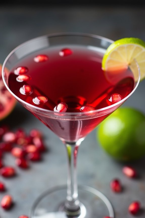 festive pomegranate cocktail recipe