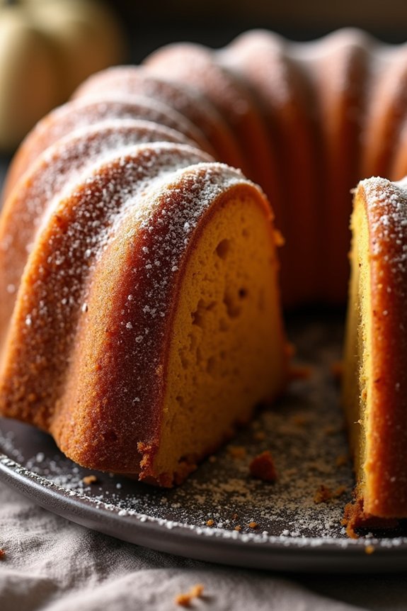 festive pumpkin spice cake