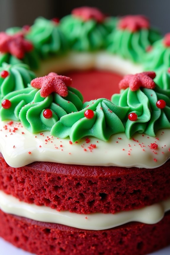 festive red velvet cake