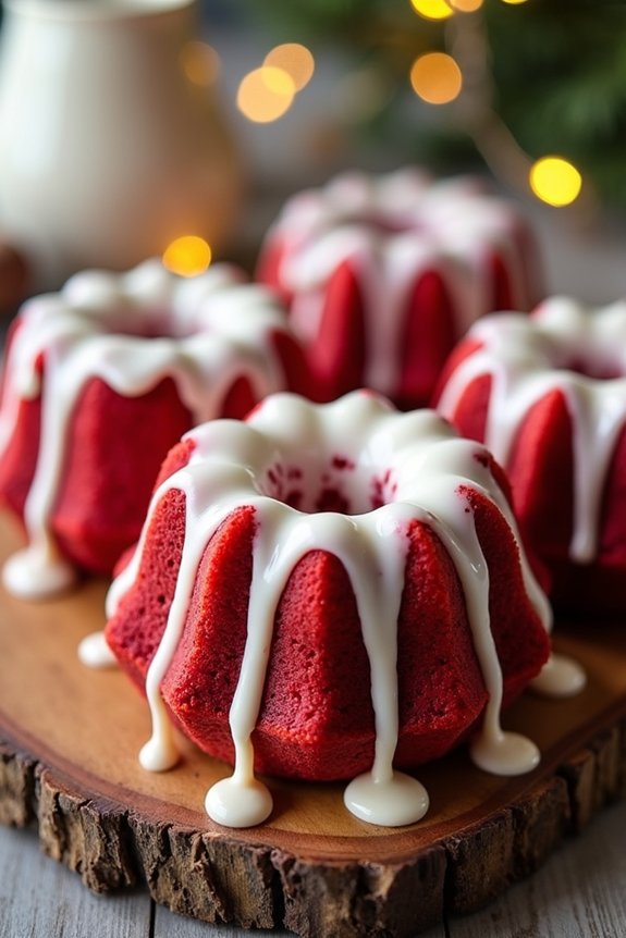 festive red velvet treats