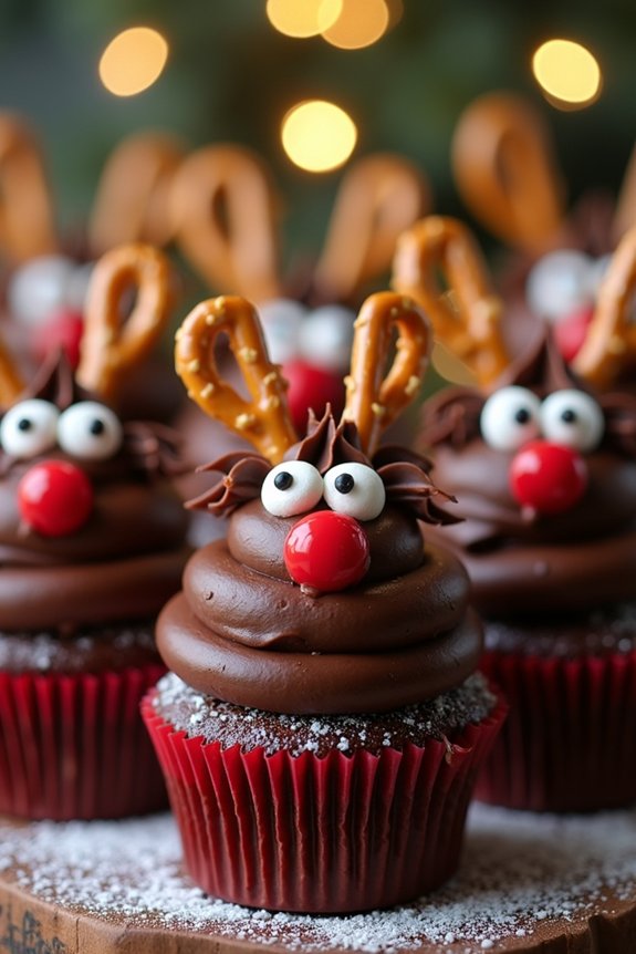 festive reindeer cupcake recipe