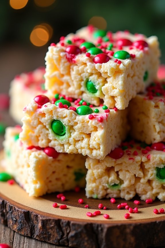 festive rice krispie treats