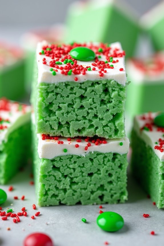 festive rice krispie treats