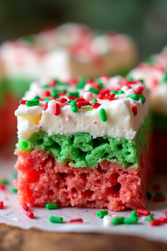festive rice krispie treats