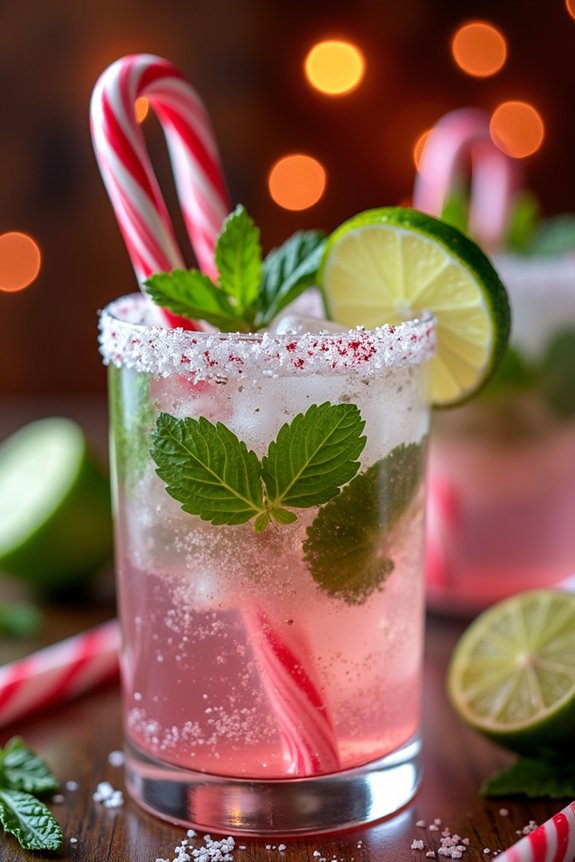 festive sparkling holiday cocktail