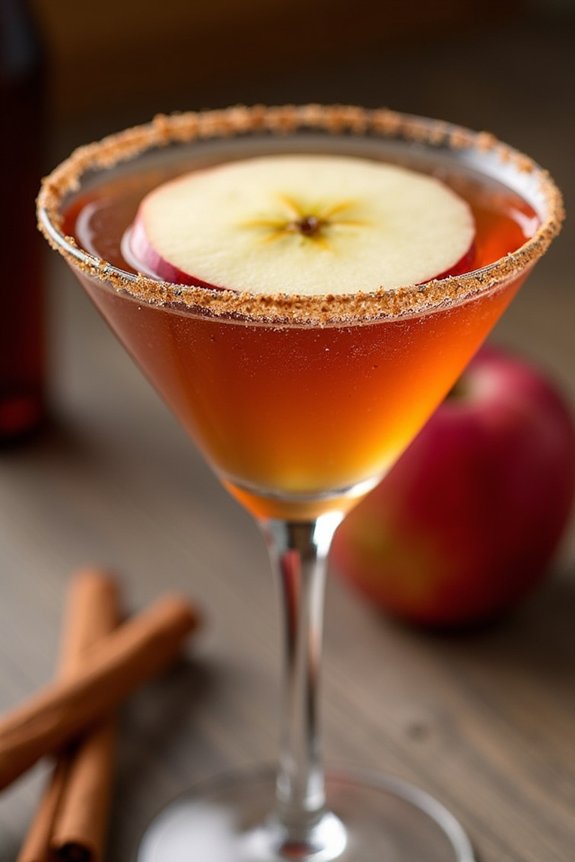 festive spiced apple cocktail
