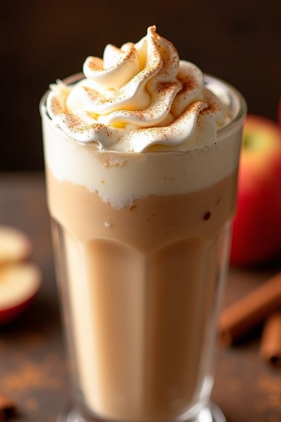 festive spiced apple milkshake