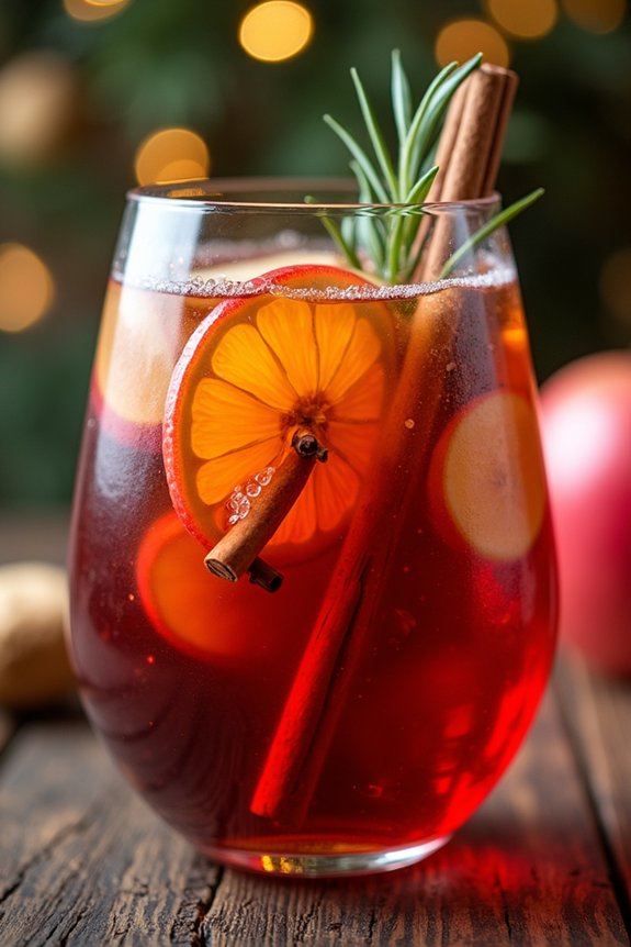 festive spiced apple sangria