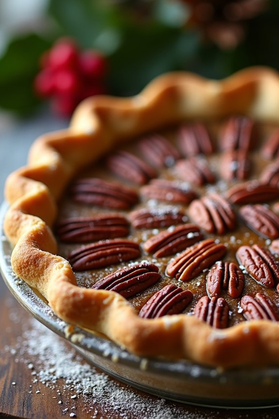 festive spiced pecan pie