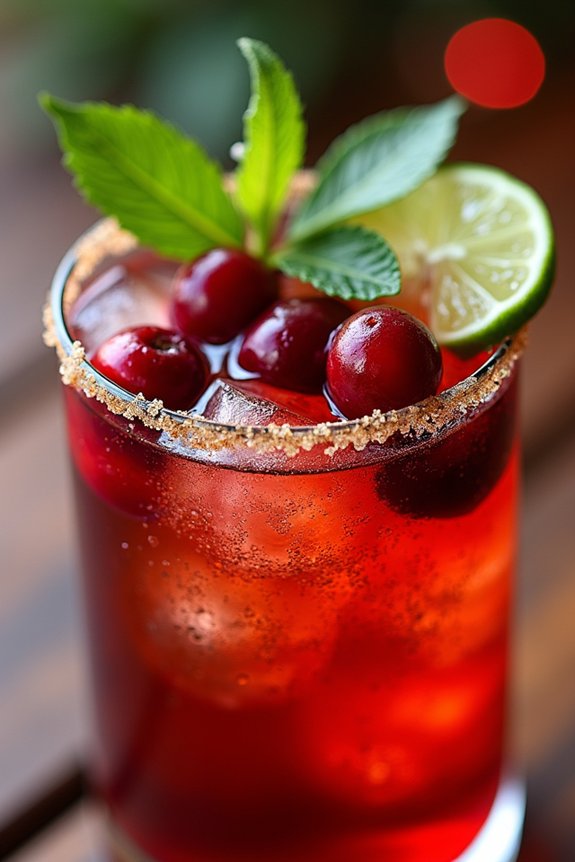 festive tequila ginger cocktail