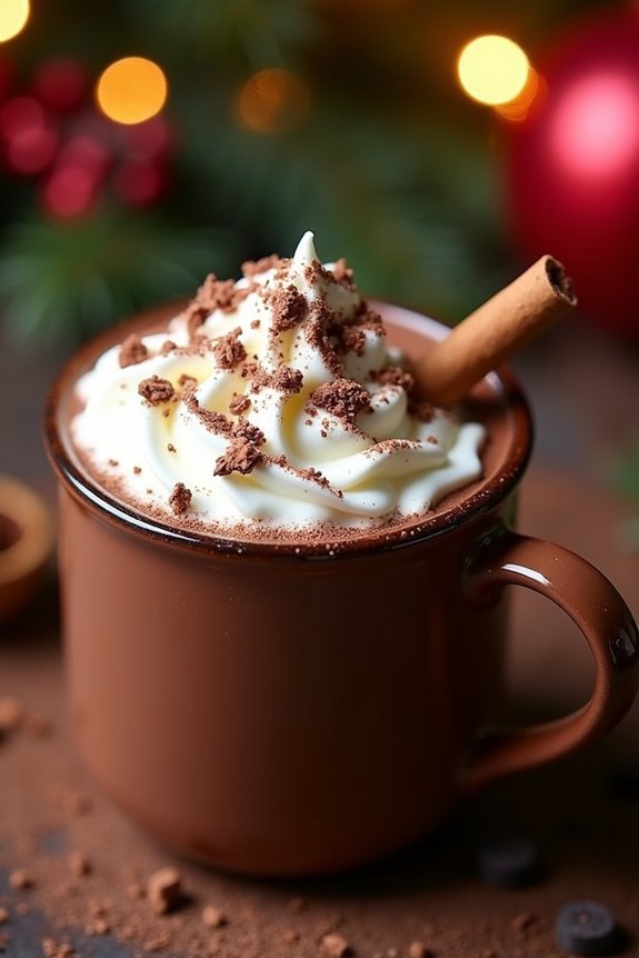 festive tequila hot chocolate