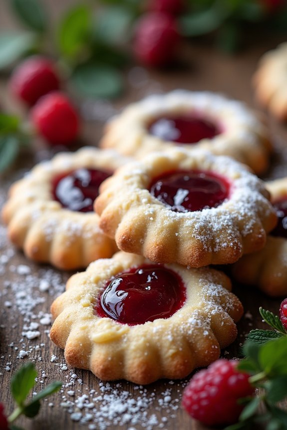 festive thumbprint cookie recipe