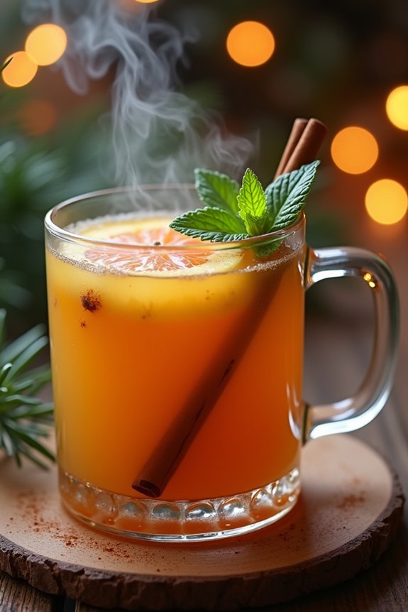 festive tropical spiced punch