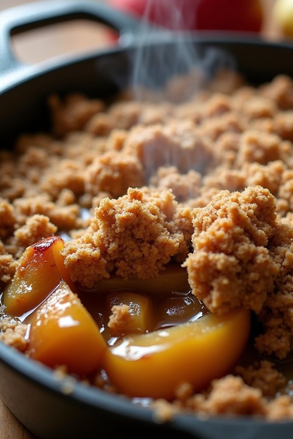 festive warm apple dessert