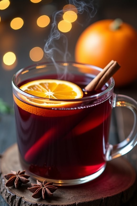 festive warm spiced beverage
