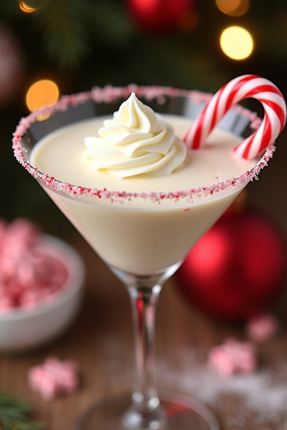 festive white chocolate cocktail
