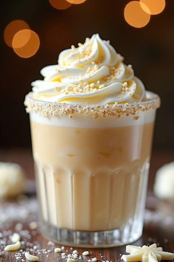 festive white chocolate cocktail