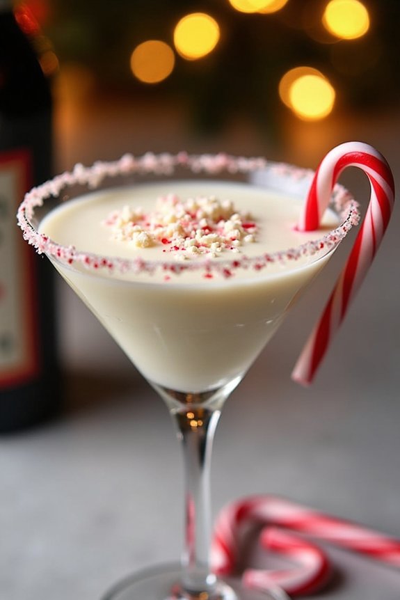 festive white chocolate martini