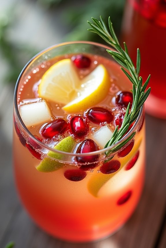 festive white wine sangria