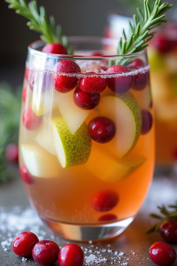 festive white wine sangria
