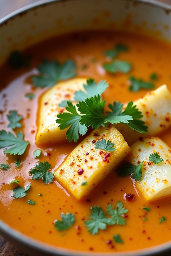 flavorful fish curry soup