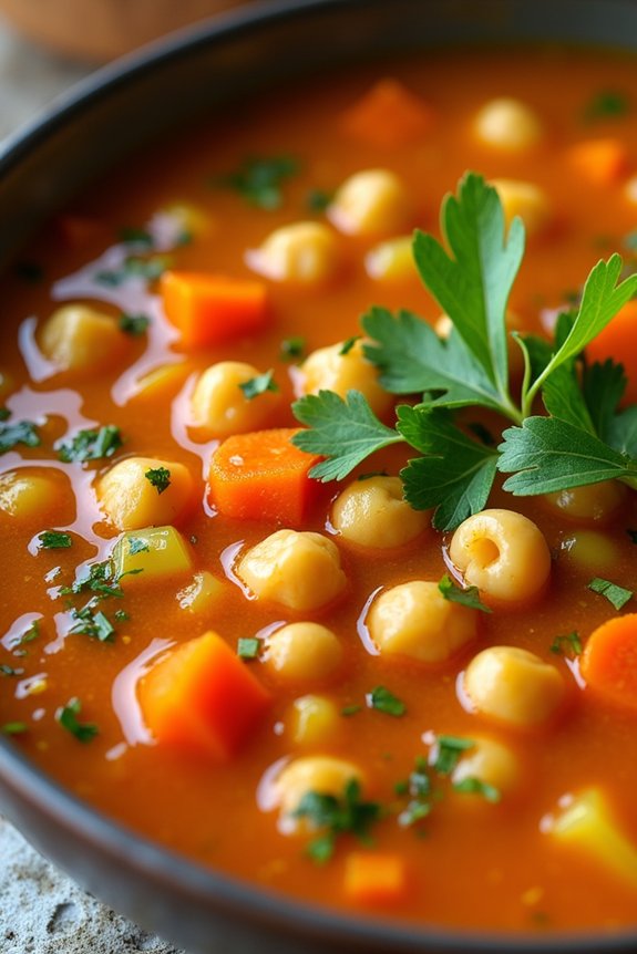 flavorful mediterranean chickpea soup