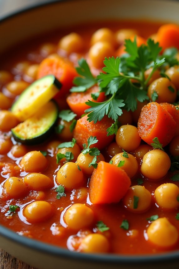 flavorful moroccan chickpea stew